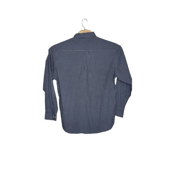 Brooks Brothers Men's Sz L Blue Check Long Sleeve Button Down Shirt - Picture 2 of 5